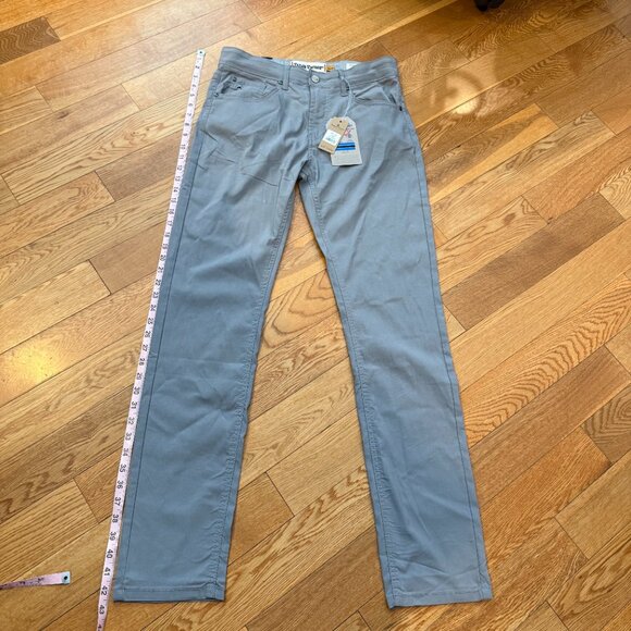 Tailor Vintage Mens 30x32 Performance Tech 4 Way Stretch Pants Grey Slim Fit NWT - Picture 5 of 10
